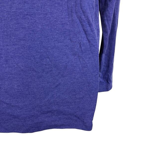 Eddie Bauer Violet V-Neck Favorites Long Sleeve Tee T Shirt Cotton Blend NWT P L - Picture 11 of 16